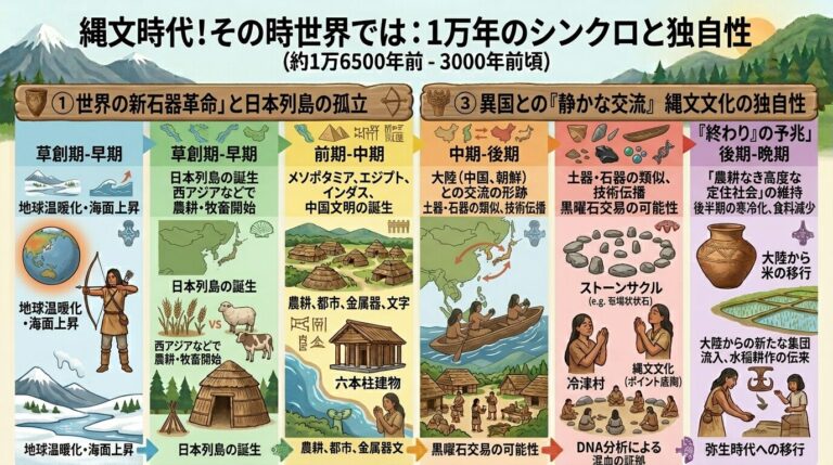 約1万年続いた！！生活の環境も大きく変化した時代！縄文時代について知ろう！ - 日本史大好き！日本の歴史豆知識！