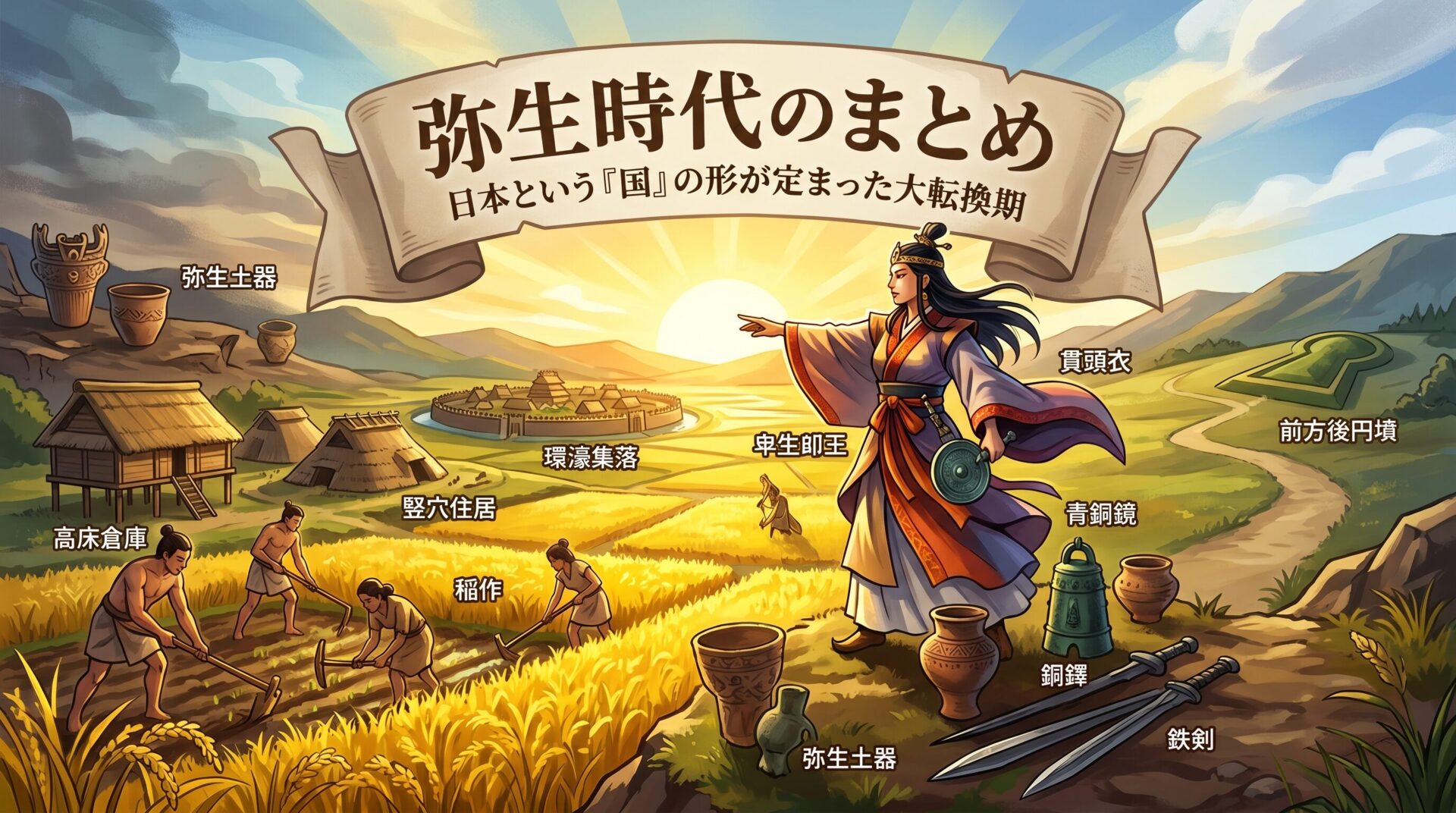 邪馬台国を治めた卑弥呼が登場!弥生時代について知ろう! - 日本史大好き!日本の歴史豆知識!