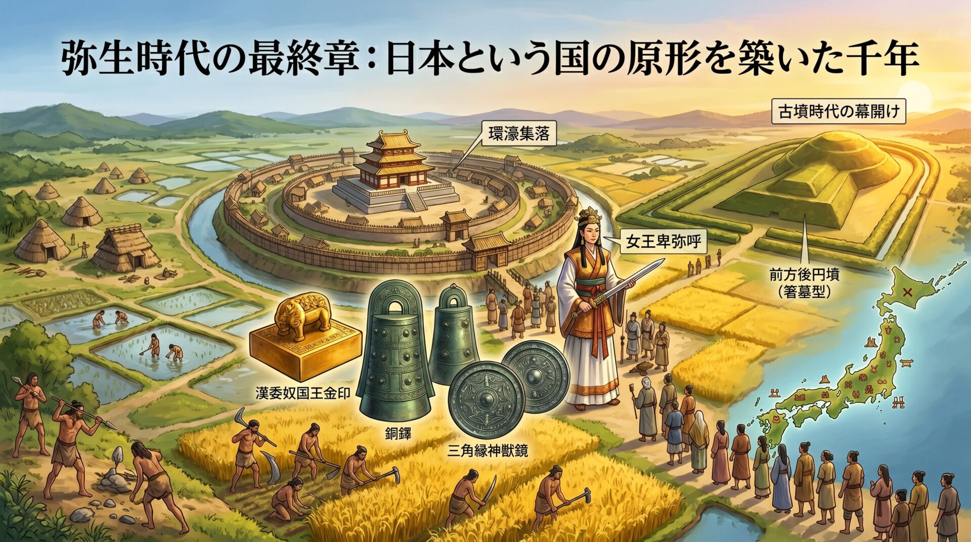 邪馬台国を治めた卑弥呼が登場!弥生時代について知ろう! - 日本史大好き!日本の歴史豆知識!