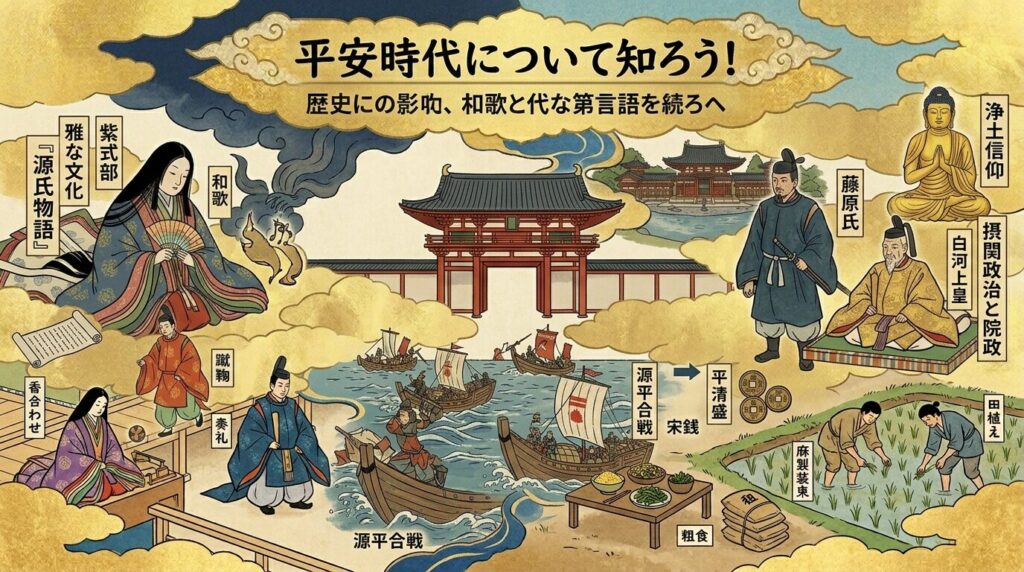 平安時代とは？雅な貴族文化から武士の台頭まで400年の歴史を博士が完全解説！