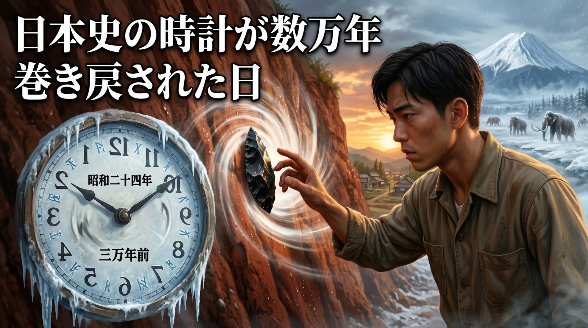 日本史の時計が数万年巻き戻された日
