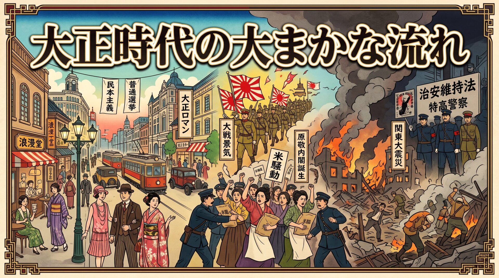 大正時代の大まかな流れ