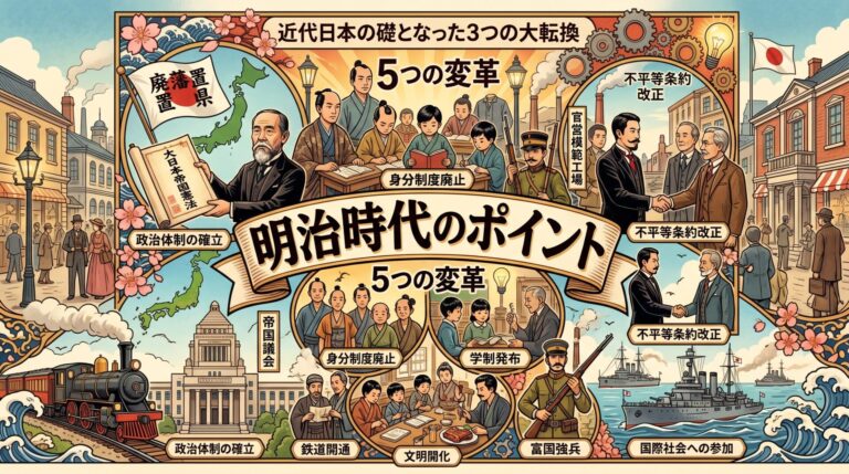 【明治時代】完全攻略ガイド！激動の45年を流れ・文化・暮らしまで徹底解説