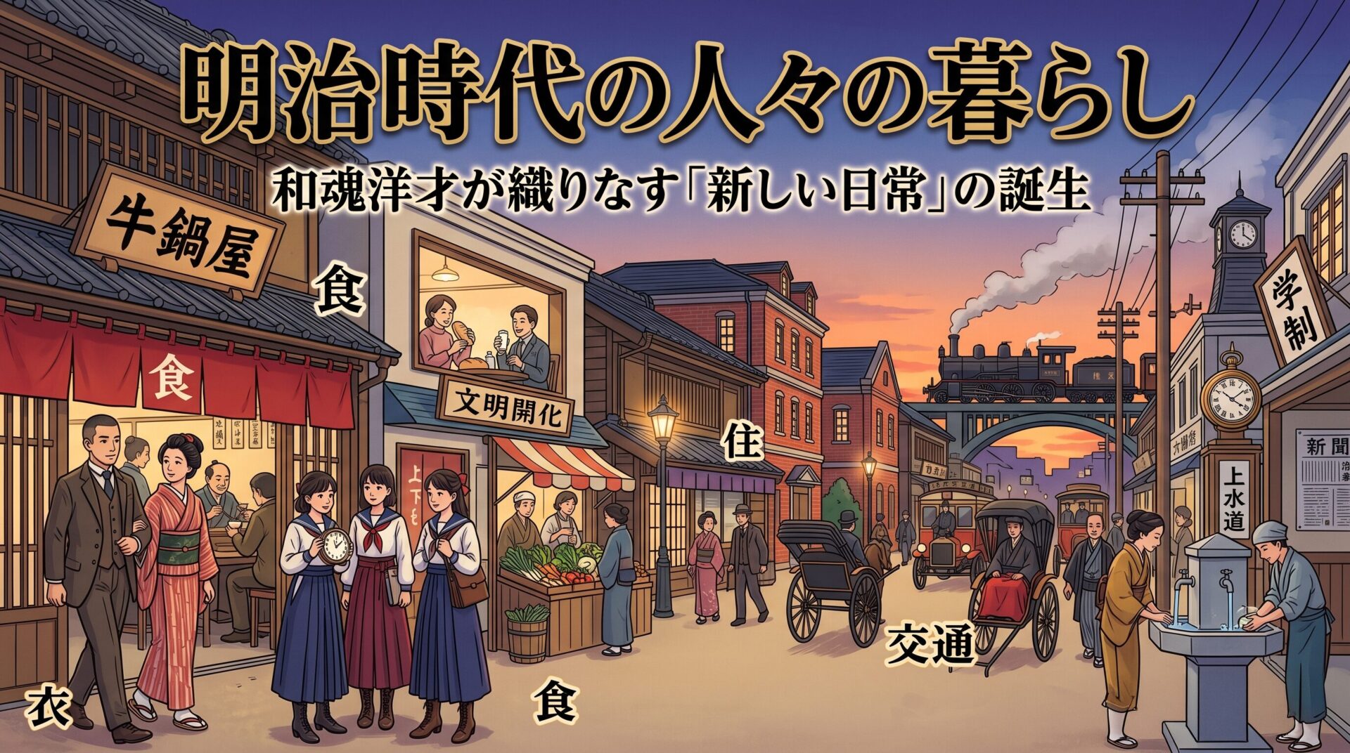 明治時代の人々の暮らし