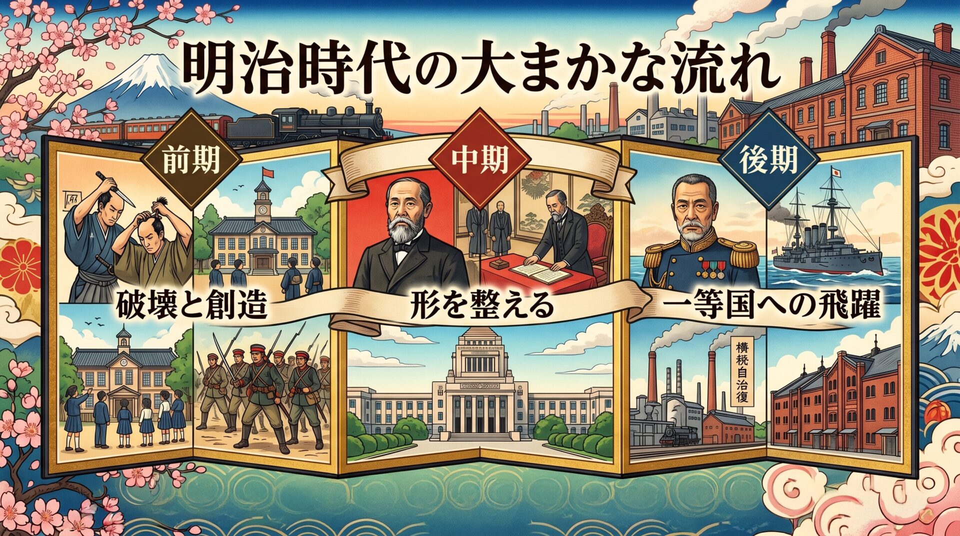 明治時代の大まかな流れ