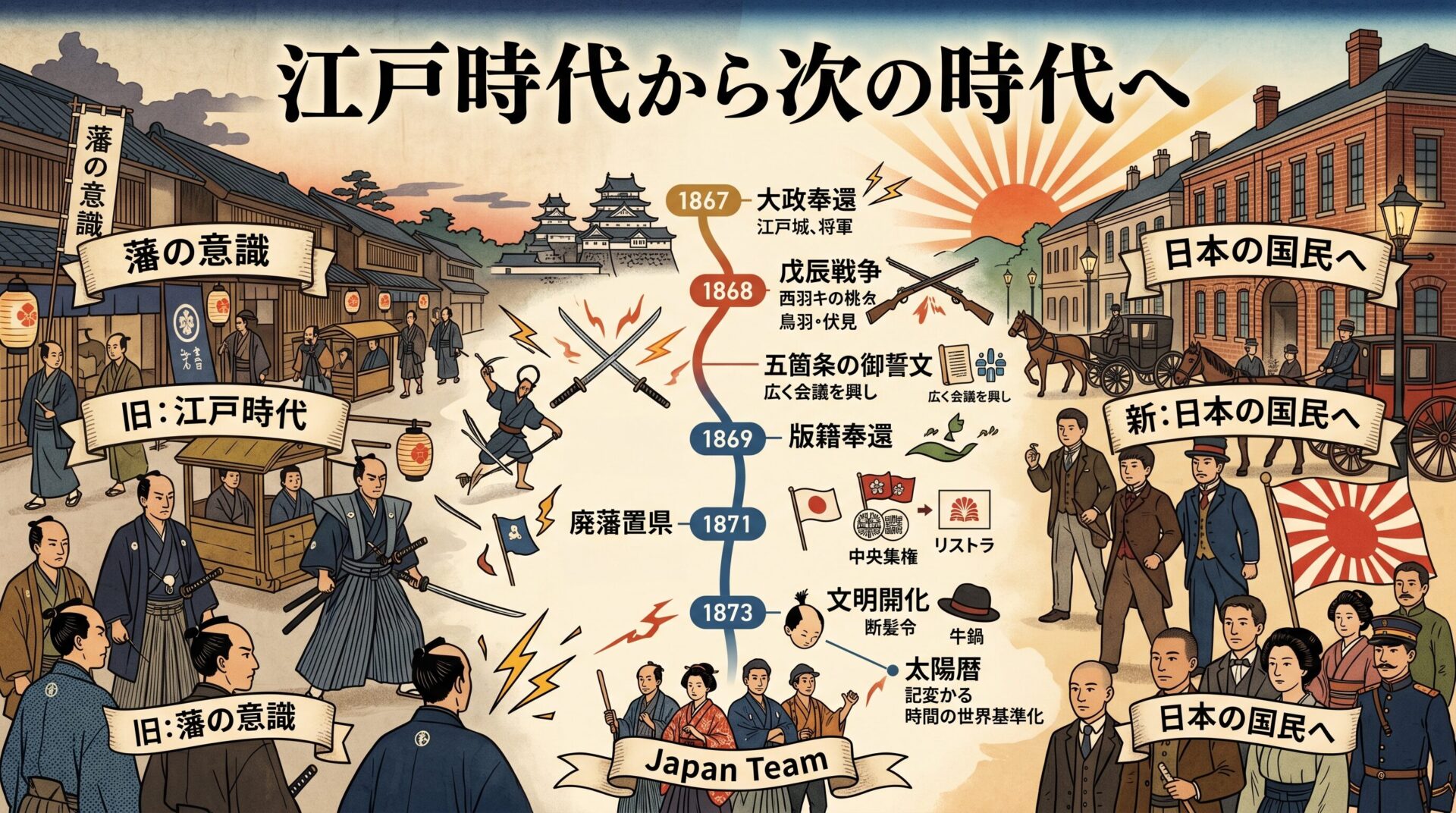 江戸時代から次の時代へ