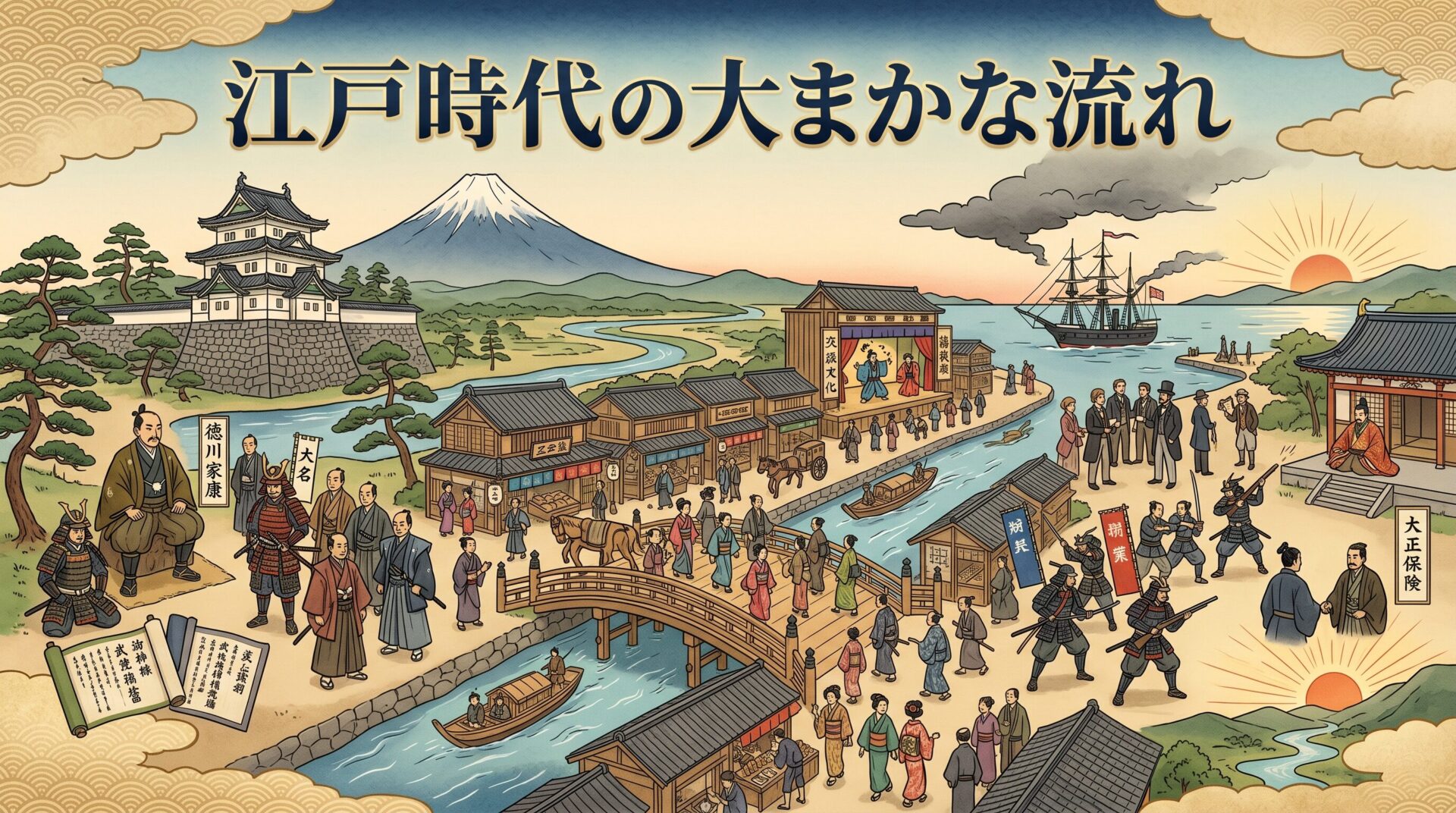 江戸時代の大まかな流れ