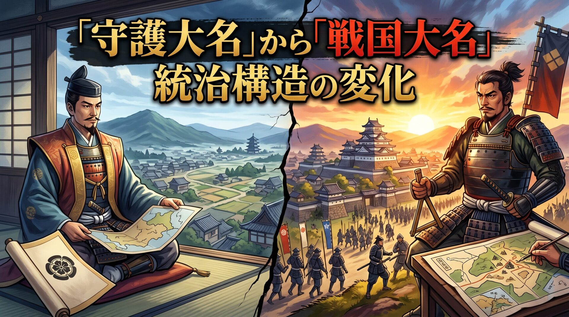 「守護大名」から「戦国大名」への統治構造の変化