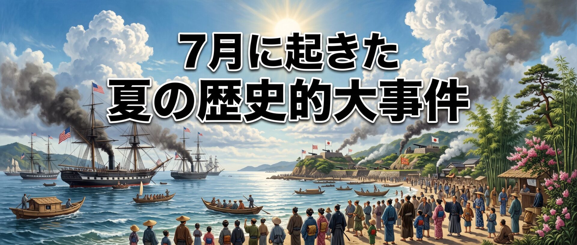 7月に起きた夏の歴史的大事件