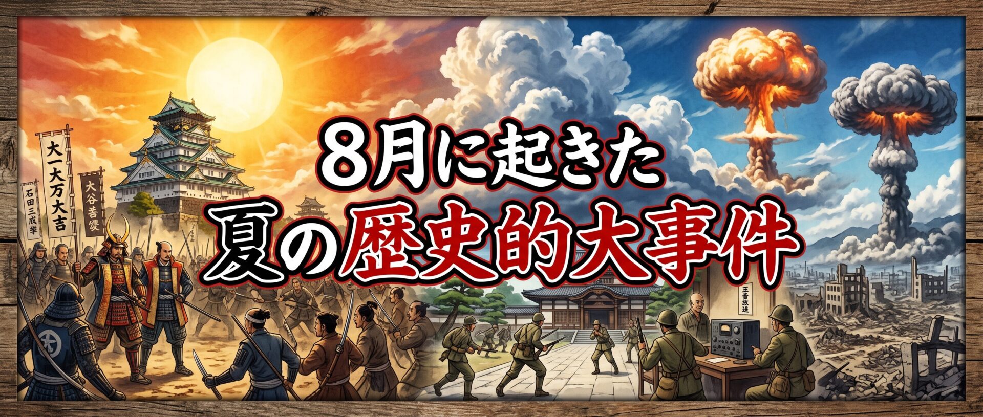 8月に起きた夏の歴史的大事件