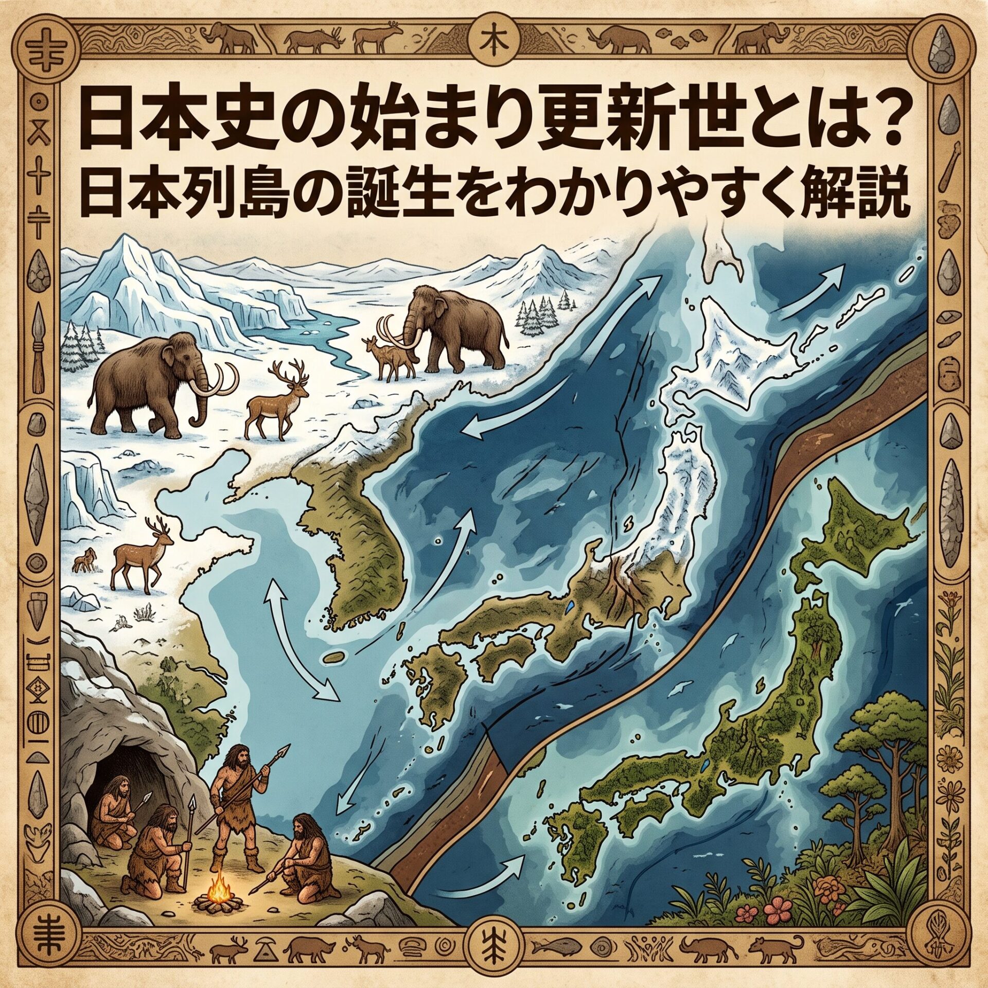 【日本史の始まり】更新世とは？
